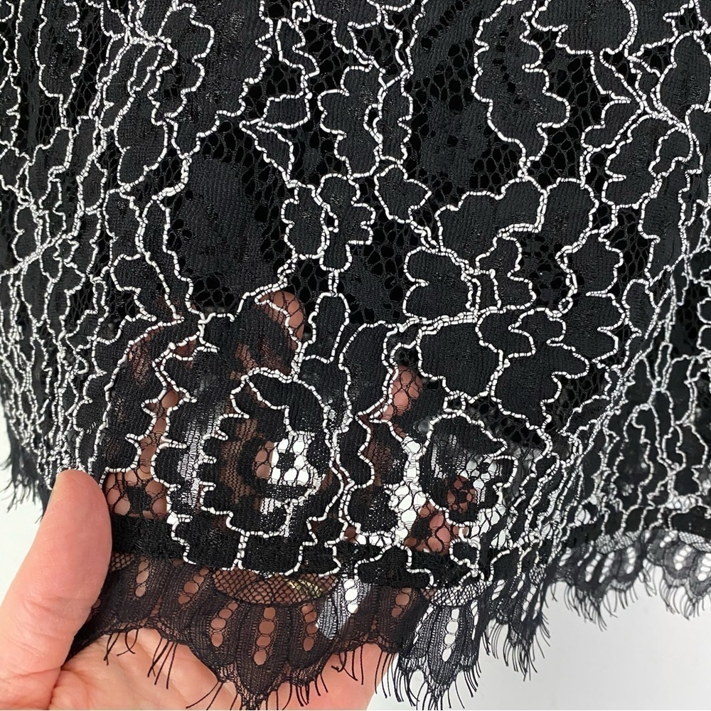 Generation Love Lace Tank Top Womens Size Medium Black Sleeveless Shirt Tunic - Picture 4 of 11